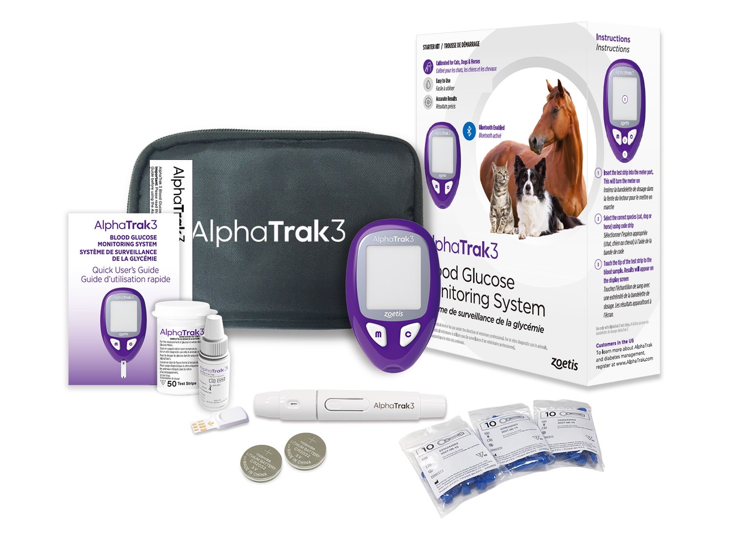 AlphaTrak 3 動物專用血糖機套裝組